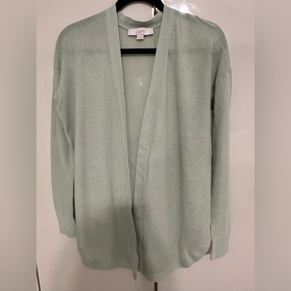 LOFT Women's Light Green Sweater